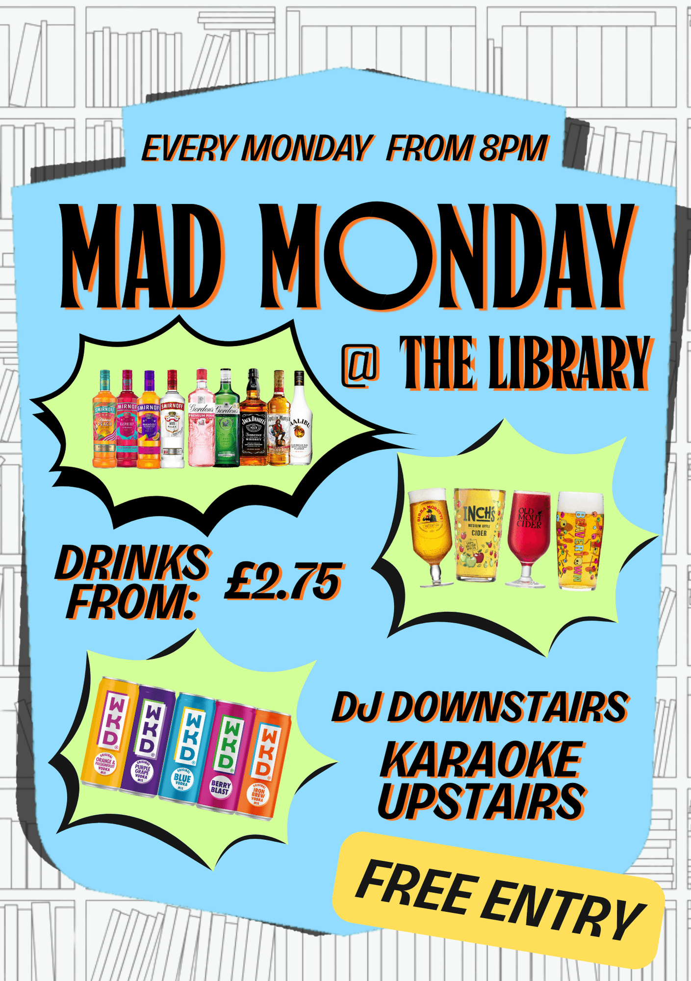 Mad Monday @ Library Leeds *FREE ENTRY* at The Library