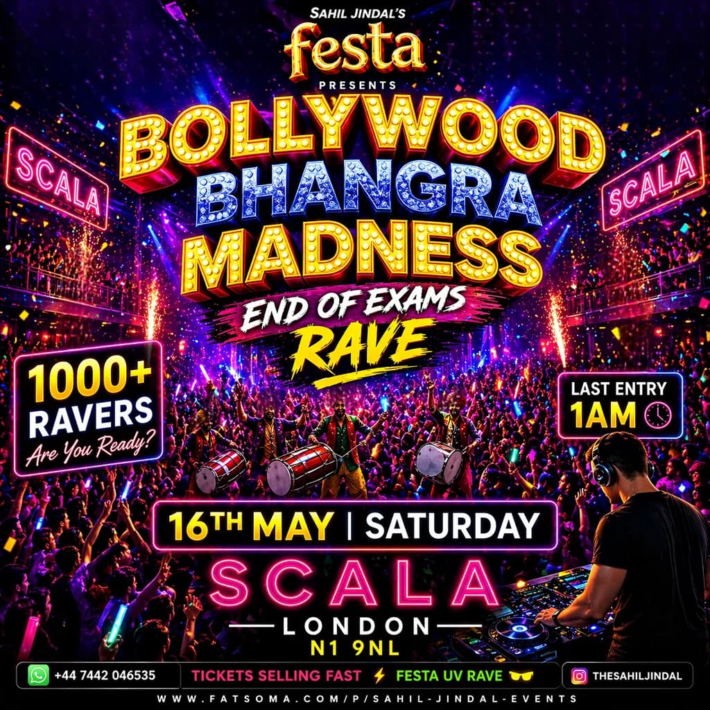 Bollywood Bhangra Rave at The Scala 