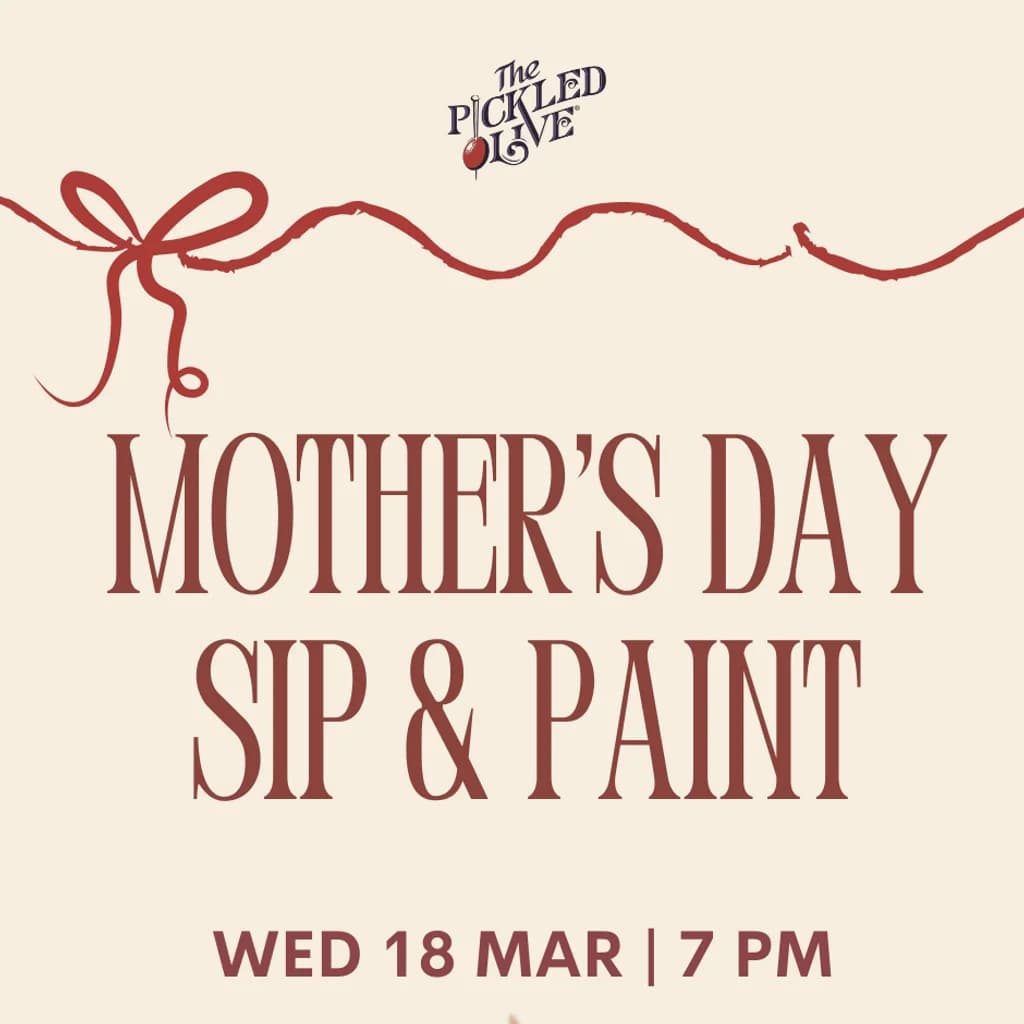 Mother's Day sip & paint at The Pickled Olive
