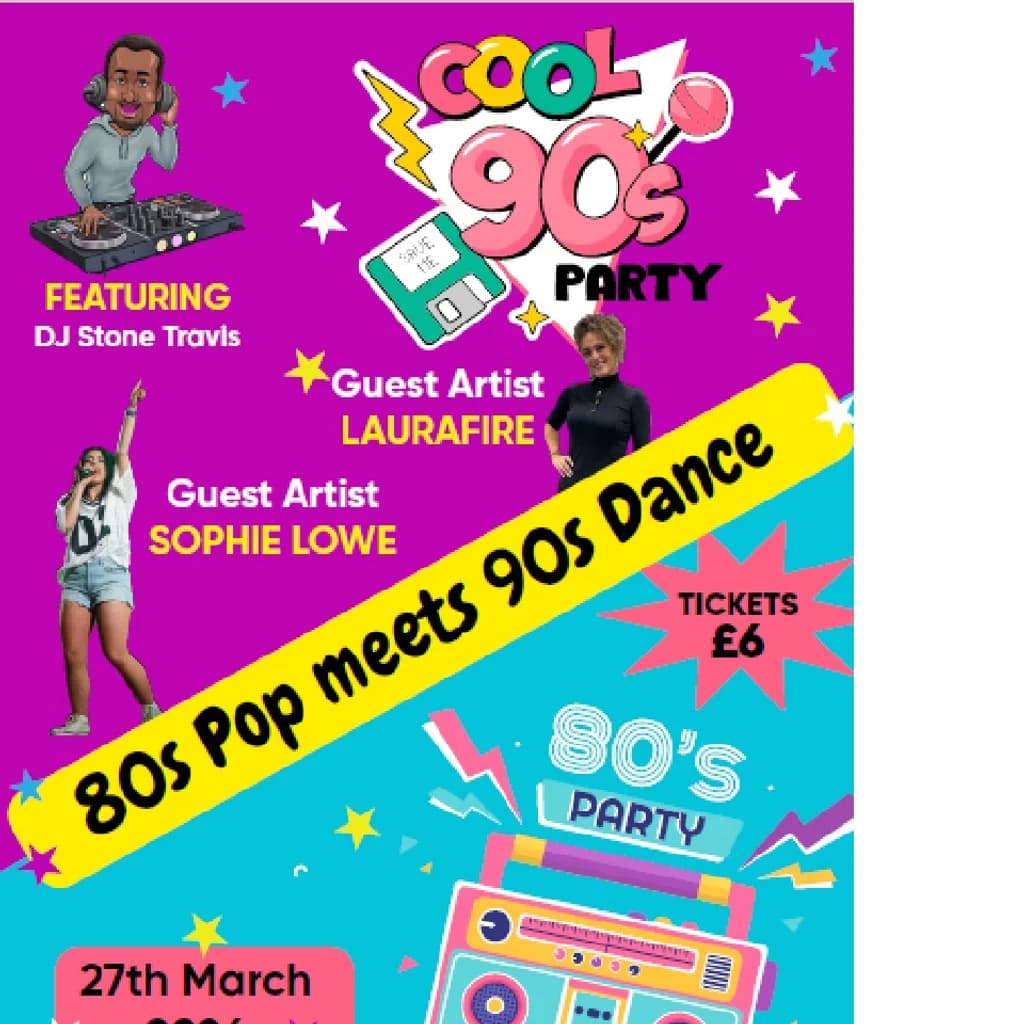 80's Pop meets 90's Dance at The Richard Herrod Centre