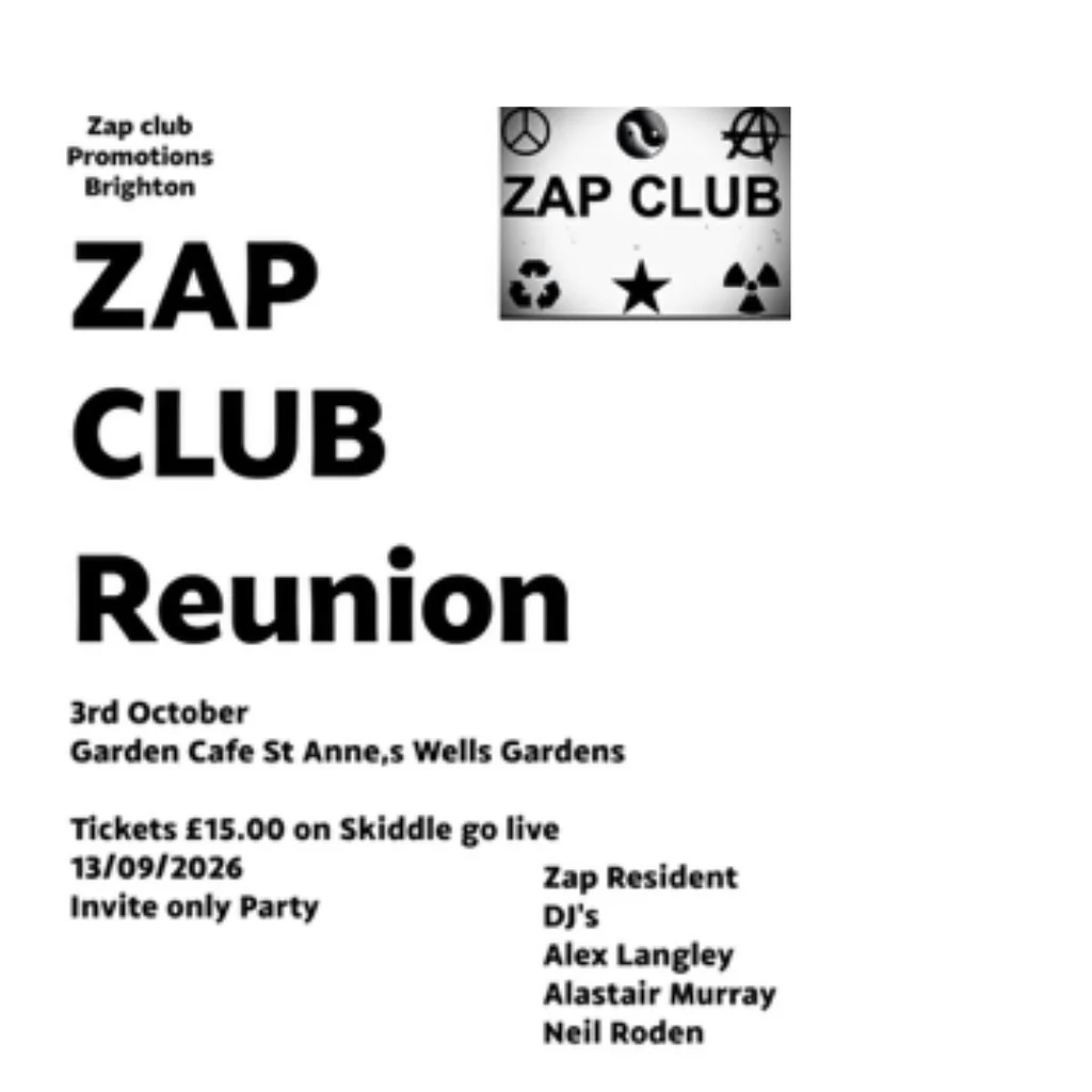 Zap Club Friends Reunion at The Garden Cafe St Annand8217s Well Garden