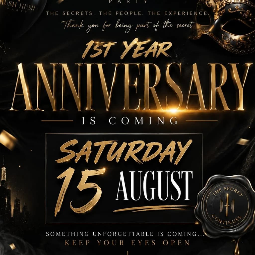 HUSH : 1 Year Anniversary