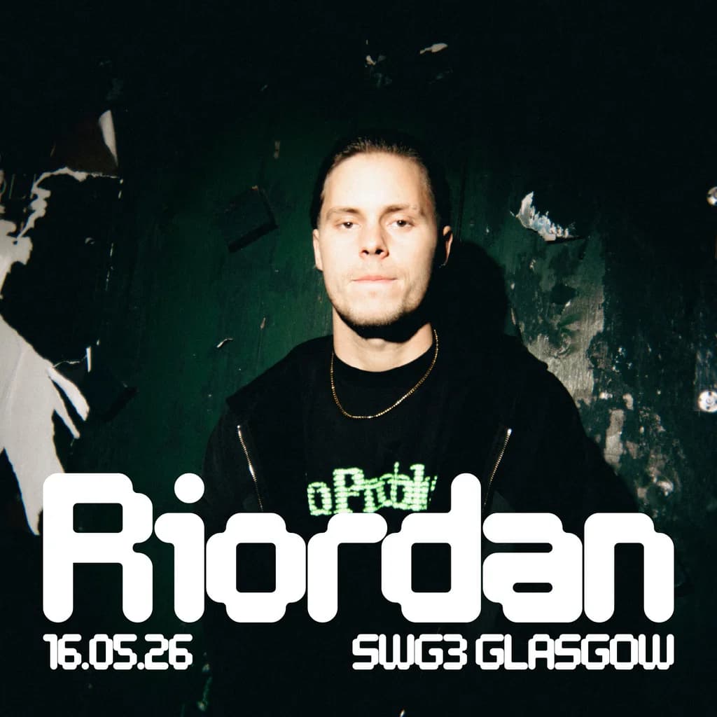 SWG3 Presents Riordan at SWG3