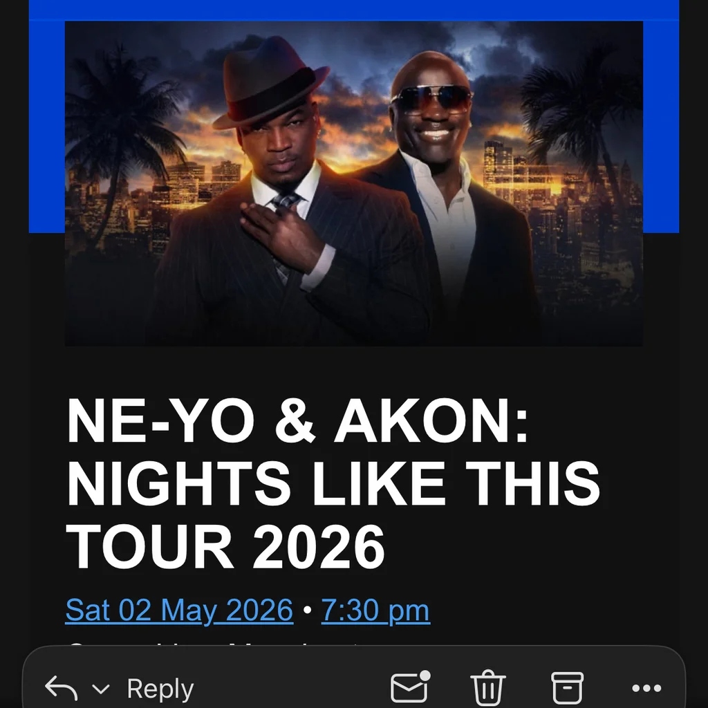 Ne-yo and Akon at Co Op Live, Manchester