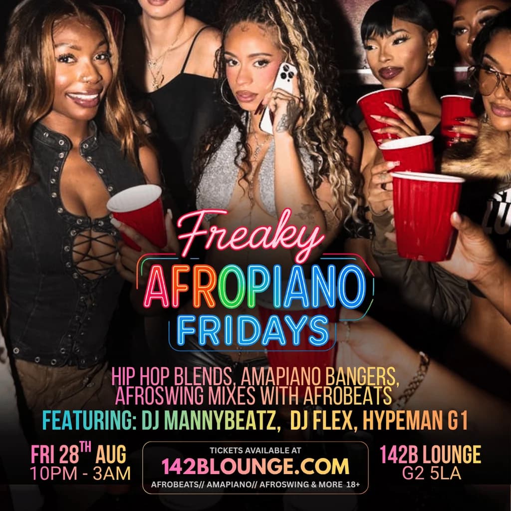 Freaky AfroPiano Fridays!!! at 142B Lounge Glasgow
