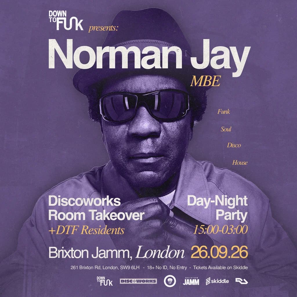 DTF Presents: Norman Jay at Brixton Jamm