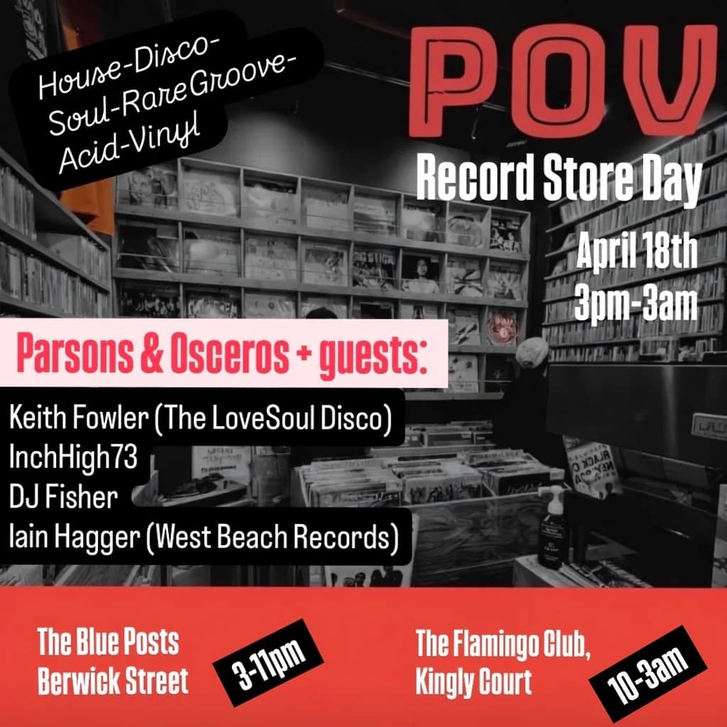 POV Record Store Day at The Blue Posts, Berwick St