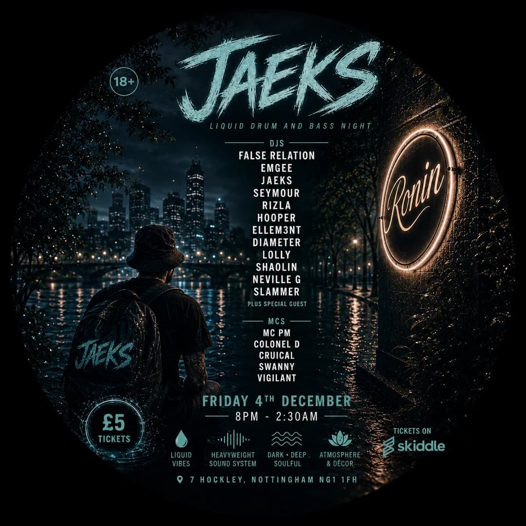 JAEKS Liquid Drum & Bass Night