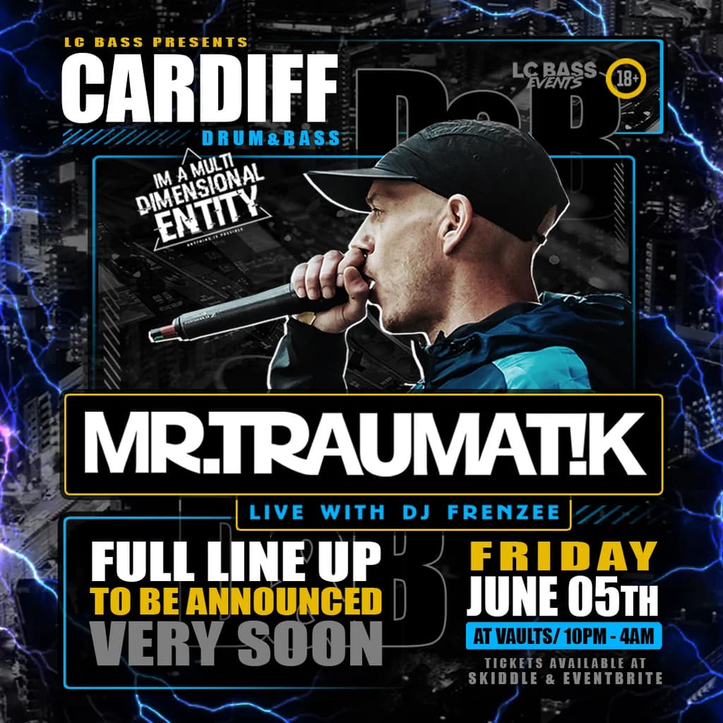 Mr Traumatik tour 2026 at Vaults Cardiff