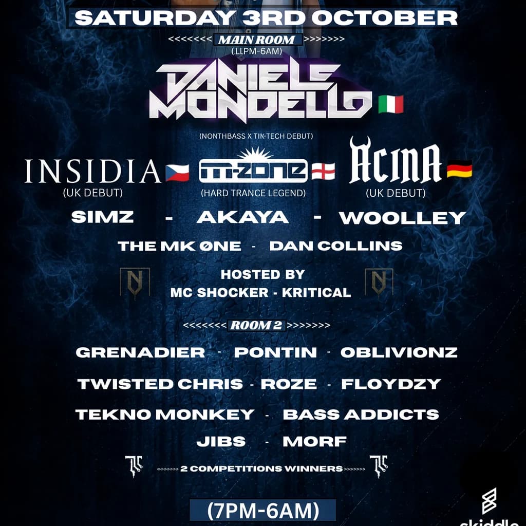NORTHBASS x TIK-TECH at Network Sheffield 14 16 Matilda Street S14qd
