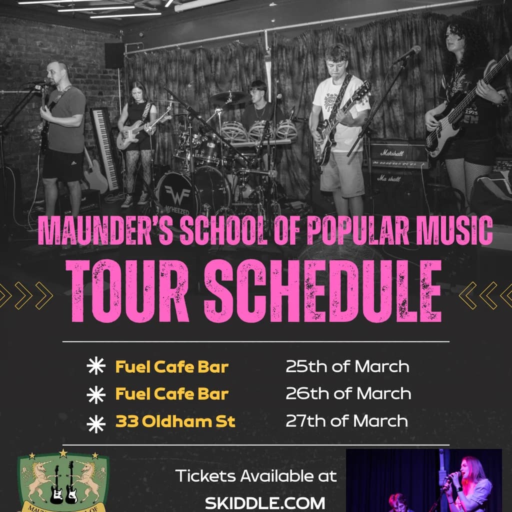 Maunder's Easter Mini Tour at Fuel Cafe Bar