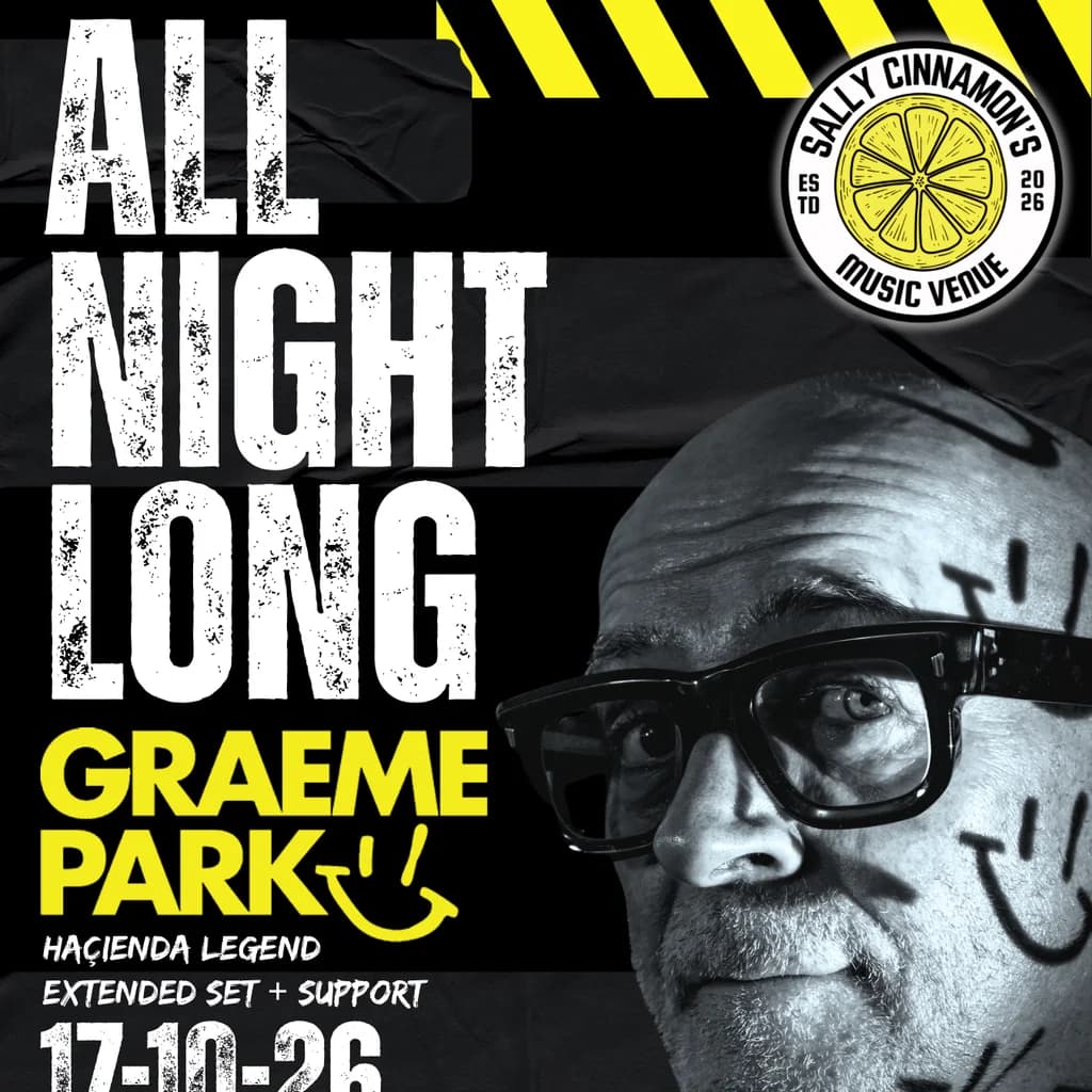 Graeme Park all night long at Sally Cinnamon's Music Venue