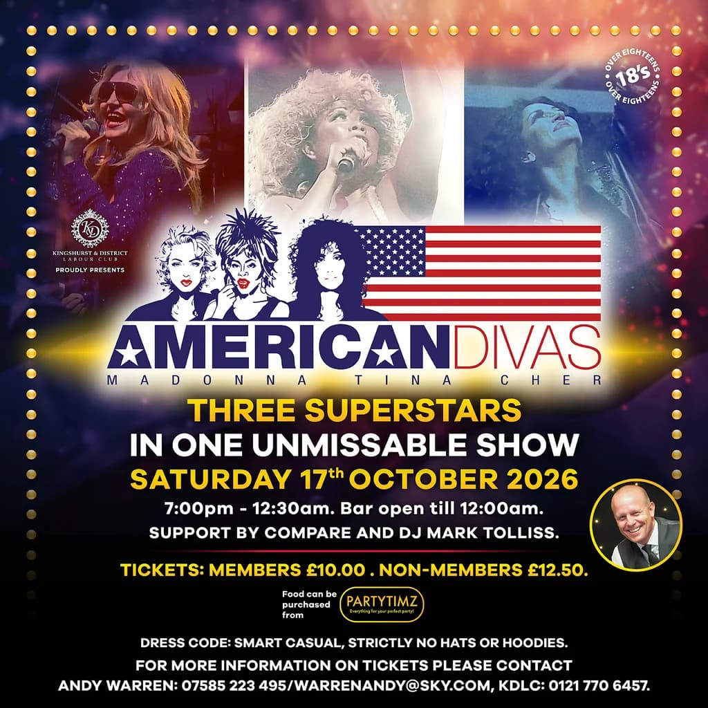 The American Divas at Kingshurst Labour Club 
