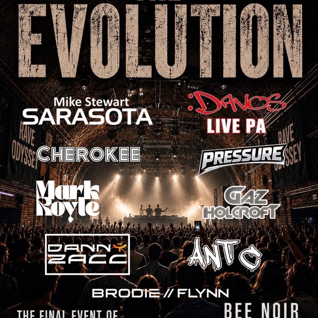 Rave Odyssey uk  Evolution at Bee Noir