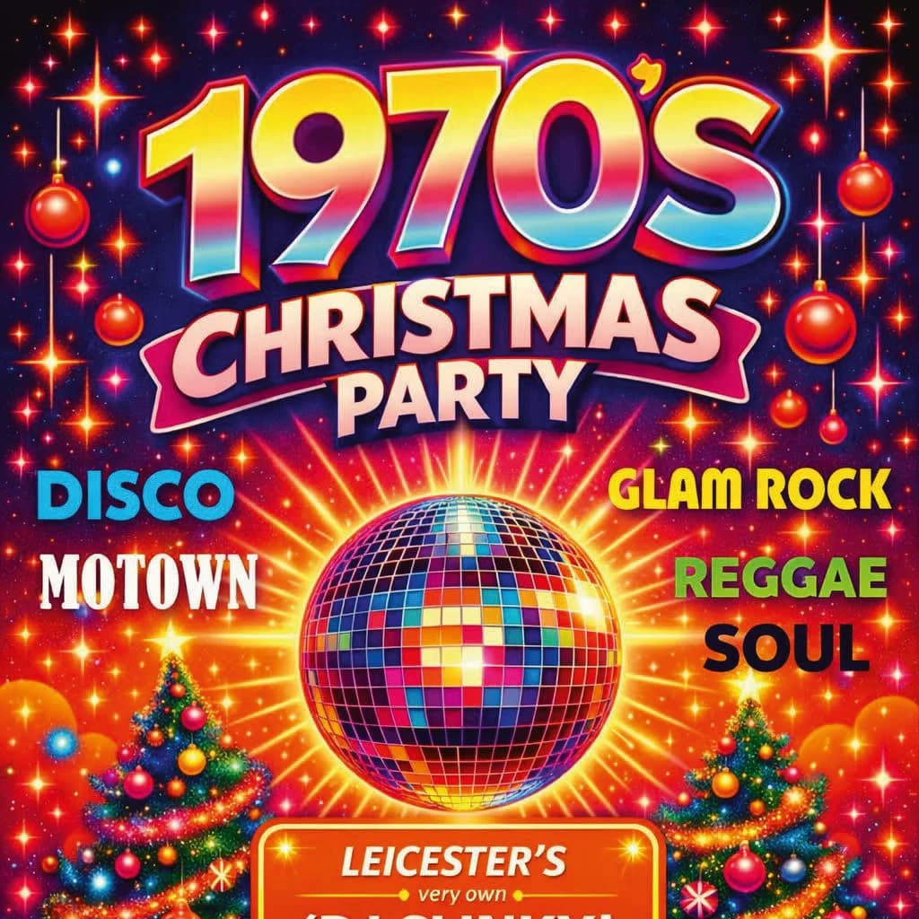 1970's Christmas Party at Nottingham Oddfellows Club Leicester LE1 1WB
