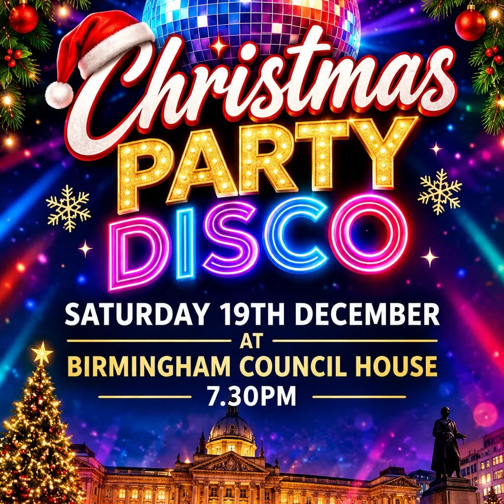 Christmas Disco Party at Banqueting Suite At The Council House
