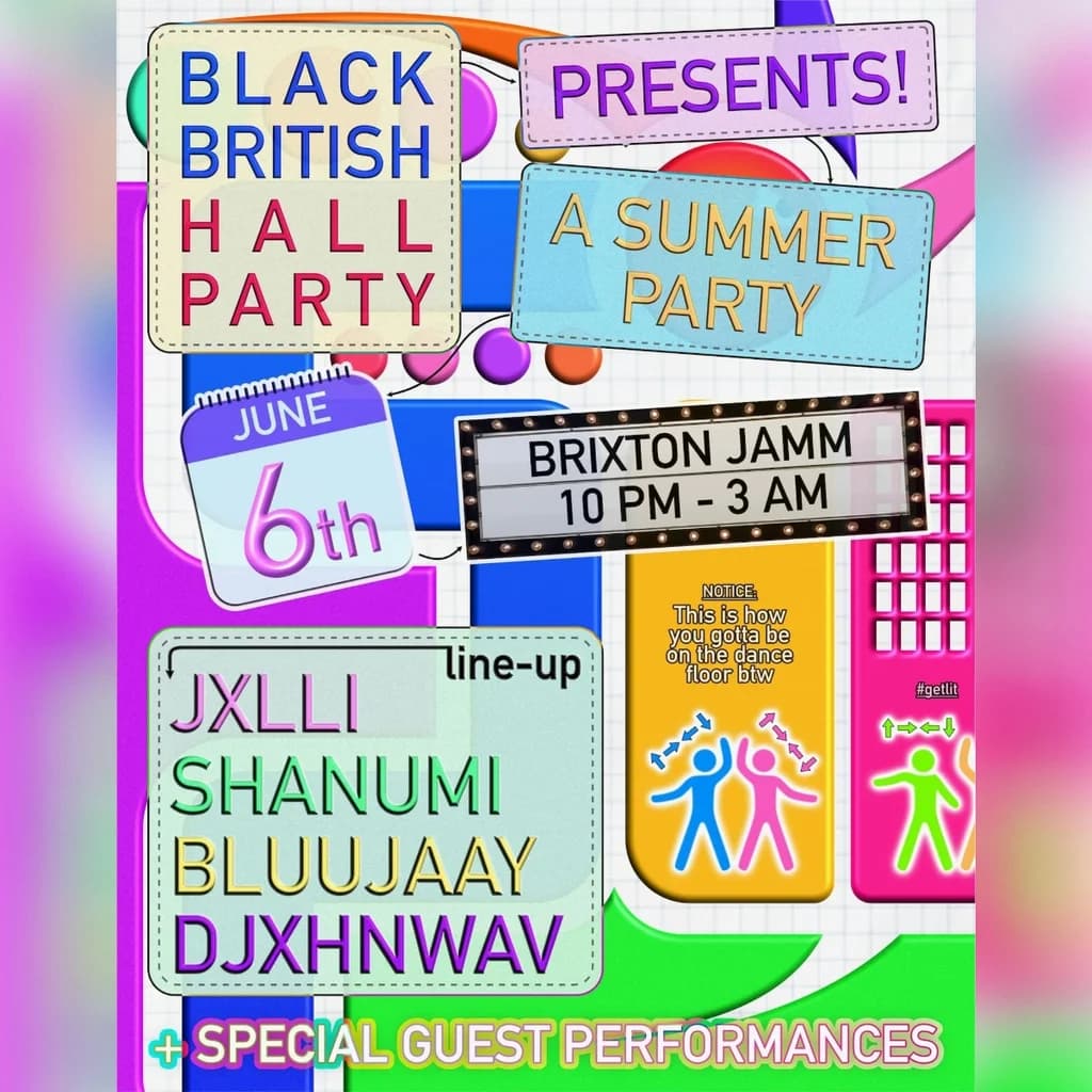Black British Hall Party at Brixton Jamm