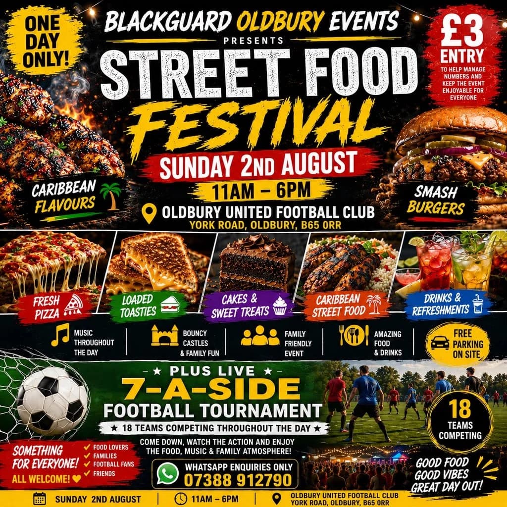 Street Food + Football Festival at Oldbury United FC