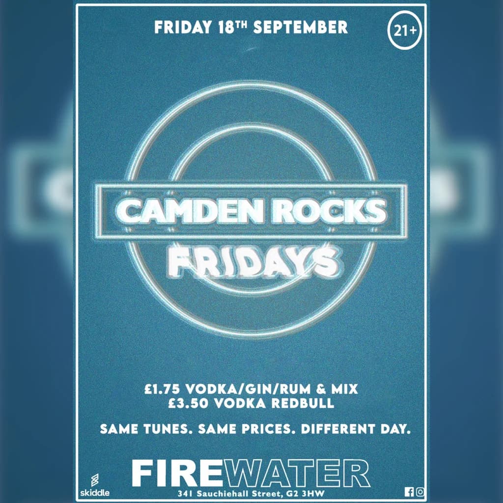 Camden Rocks Fridays at Firewater
