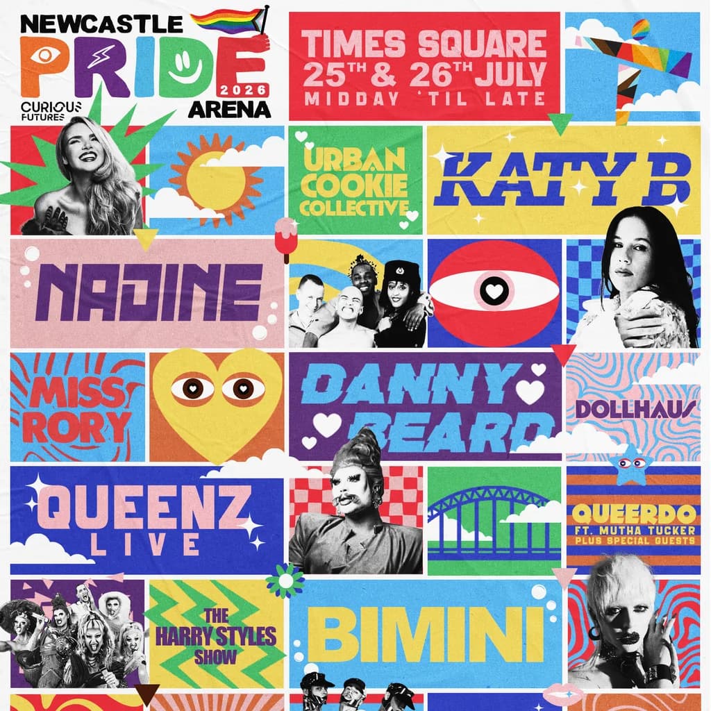 Newcastle Pride Arena 2026 at  Times Square Scotswood Road Newcastle Upon Tyne NE1 4E