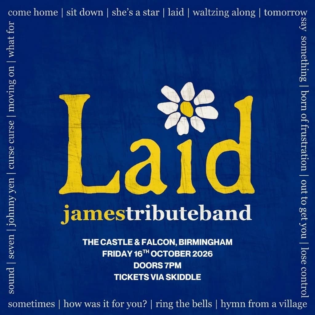 Laid - James Tribute Band at The Castle And Falcon