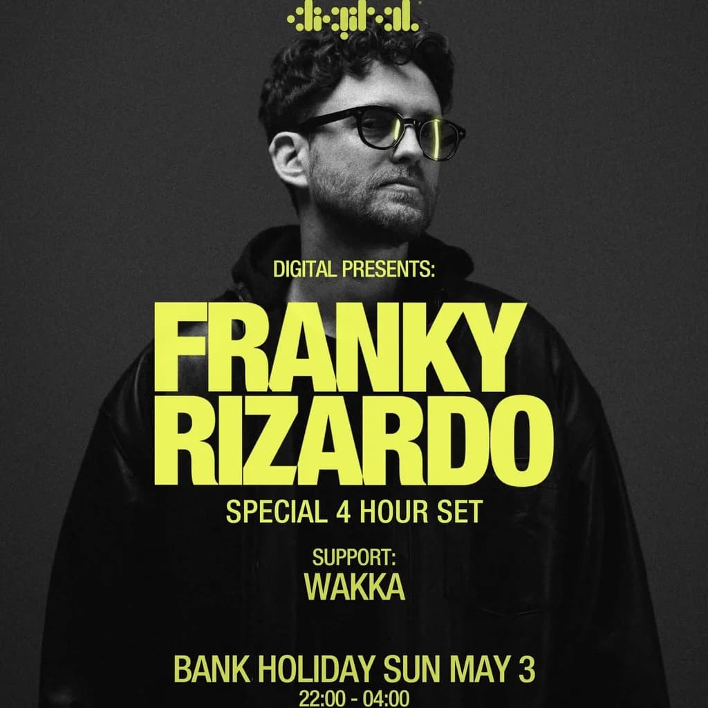DIGITAL Presents: Franky Rizardo at Digital Newcastle