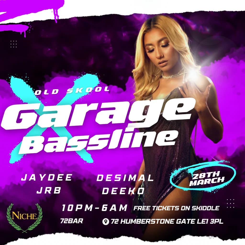 Garage +bassline at 72bar