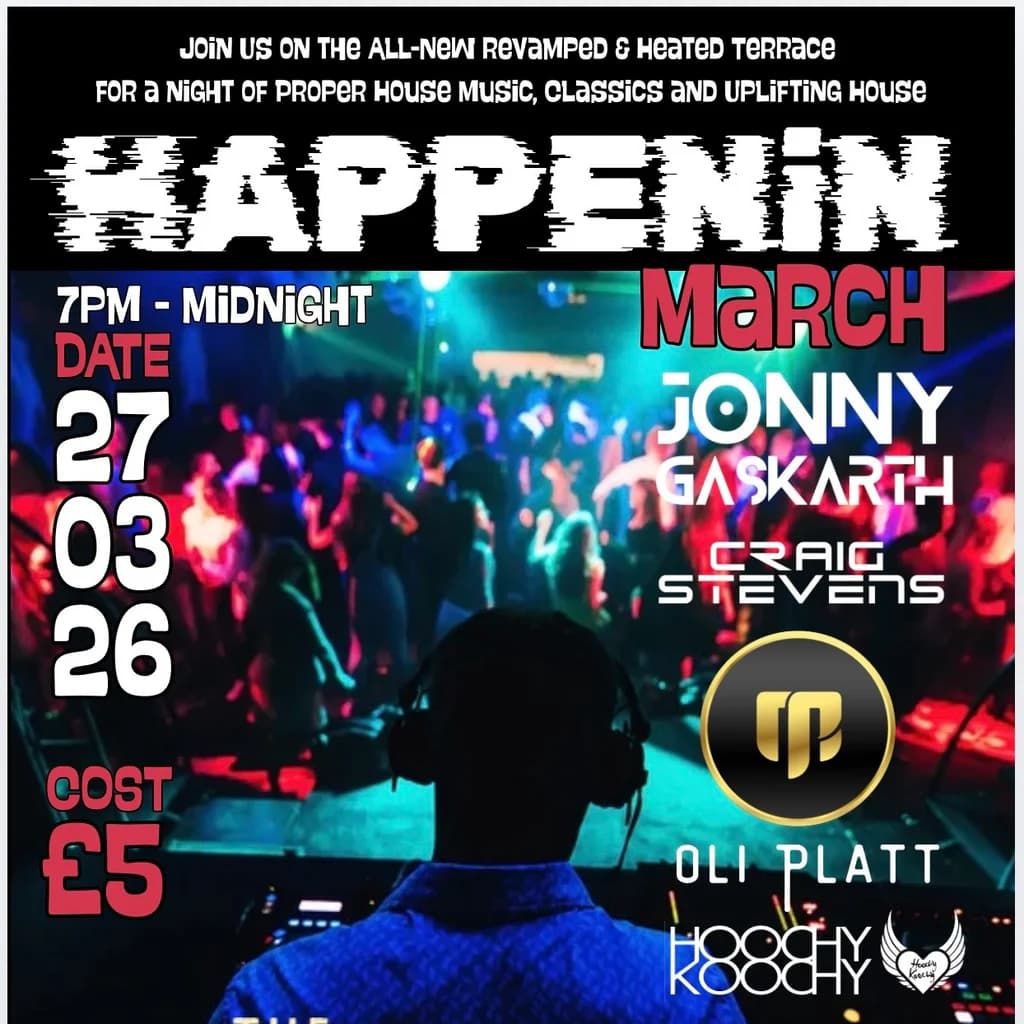 HAPPENiN March at The Bracebridge In Sutton Coldfield