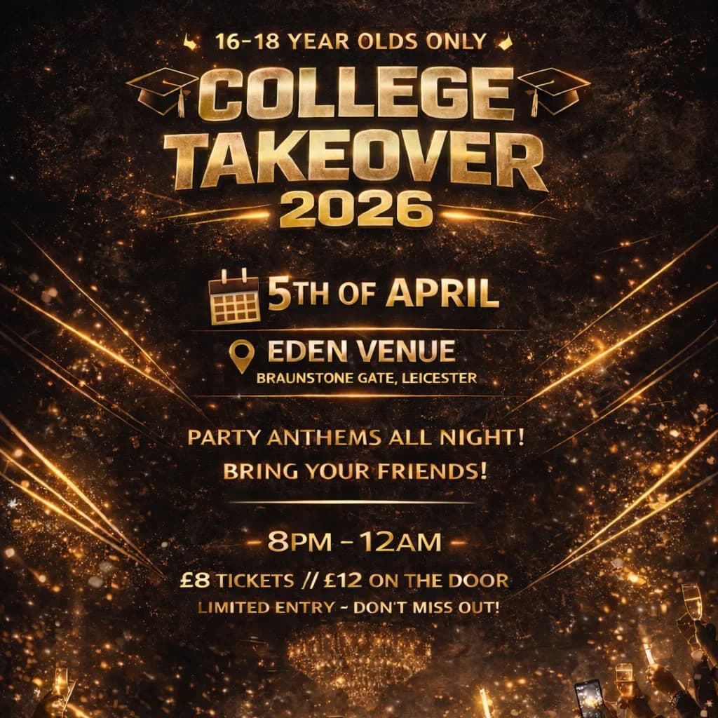 16+ Collage Party at Eden Venue