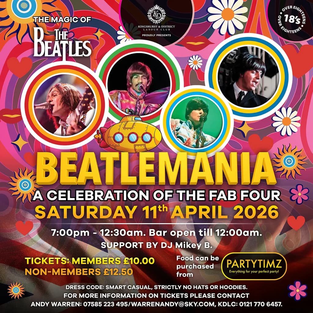 Beatlemania at Kingshurst Labour Club 