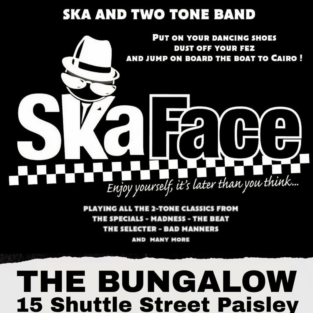 SKA Face 2 Tone Covers Band at The Bungalow Bar