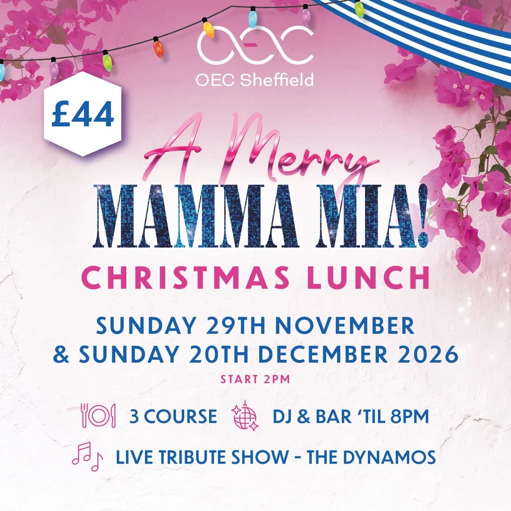 Mamma Mia Christmas Lunch at OEC Sheffield