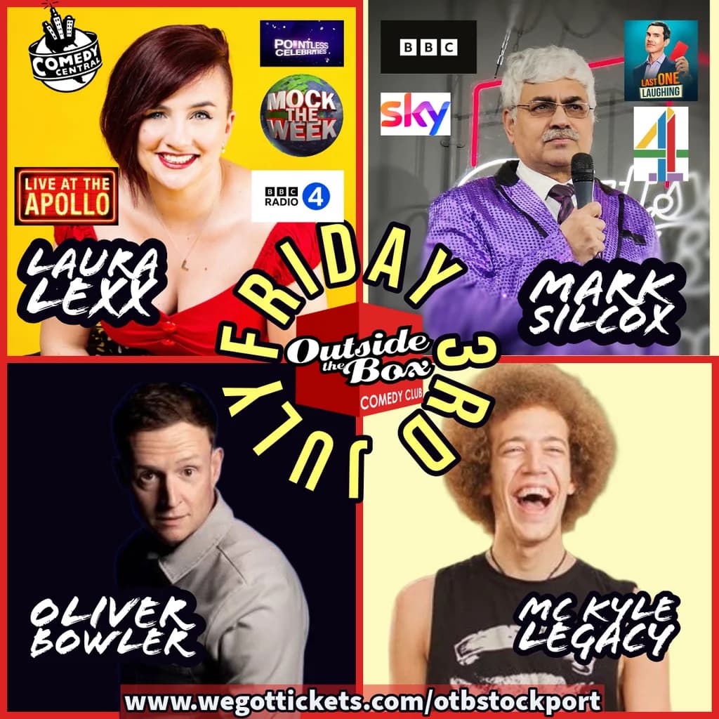 Live Comedy - Friday 3rd July at Stockport Garrick Theatre