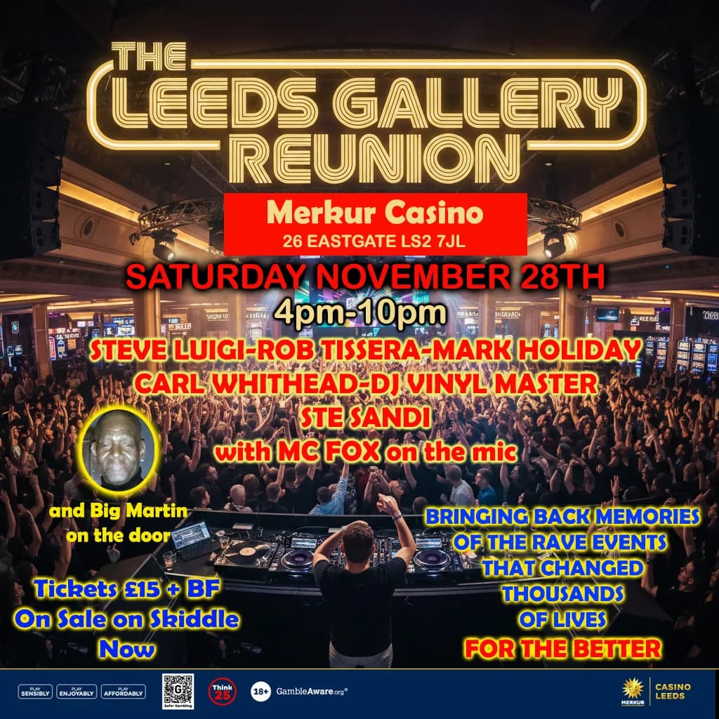 Leeds Gallery Reunion 2026 at Merkur Casino   Leeds