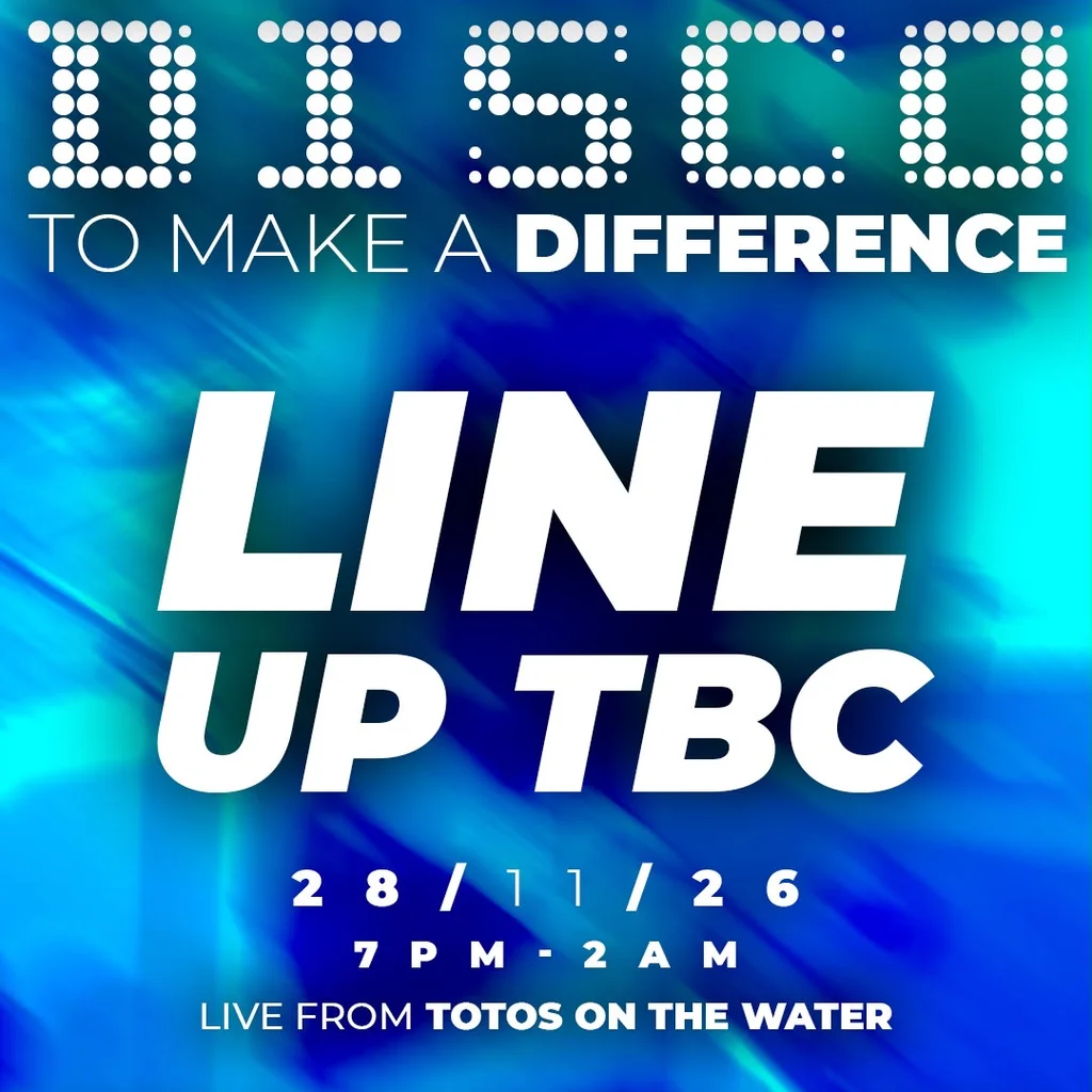 Disco to make a Difference at Totos By The River