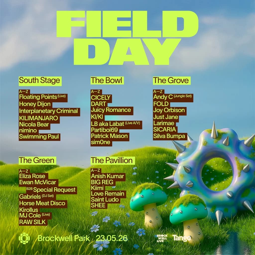 Field Day 2026 at Brockwell Park In London