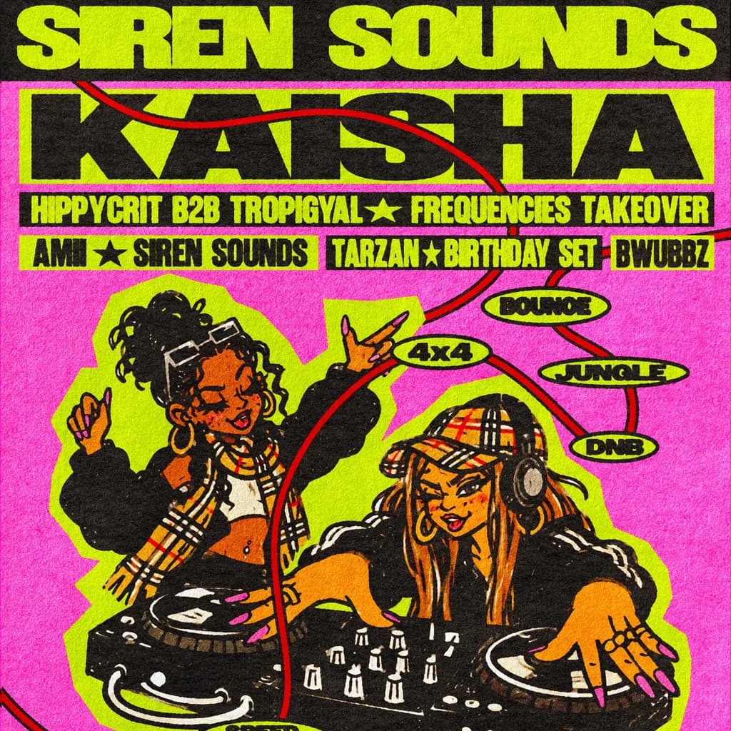 Siren Sounds w/ Kaisha +more at The Full Moon And Attic Bar