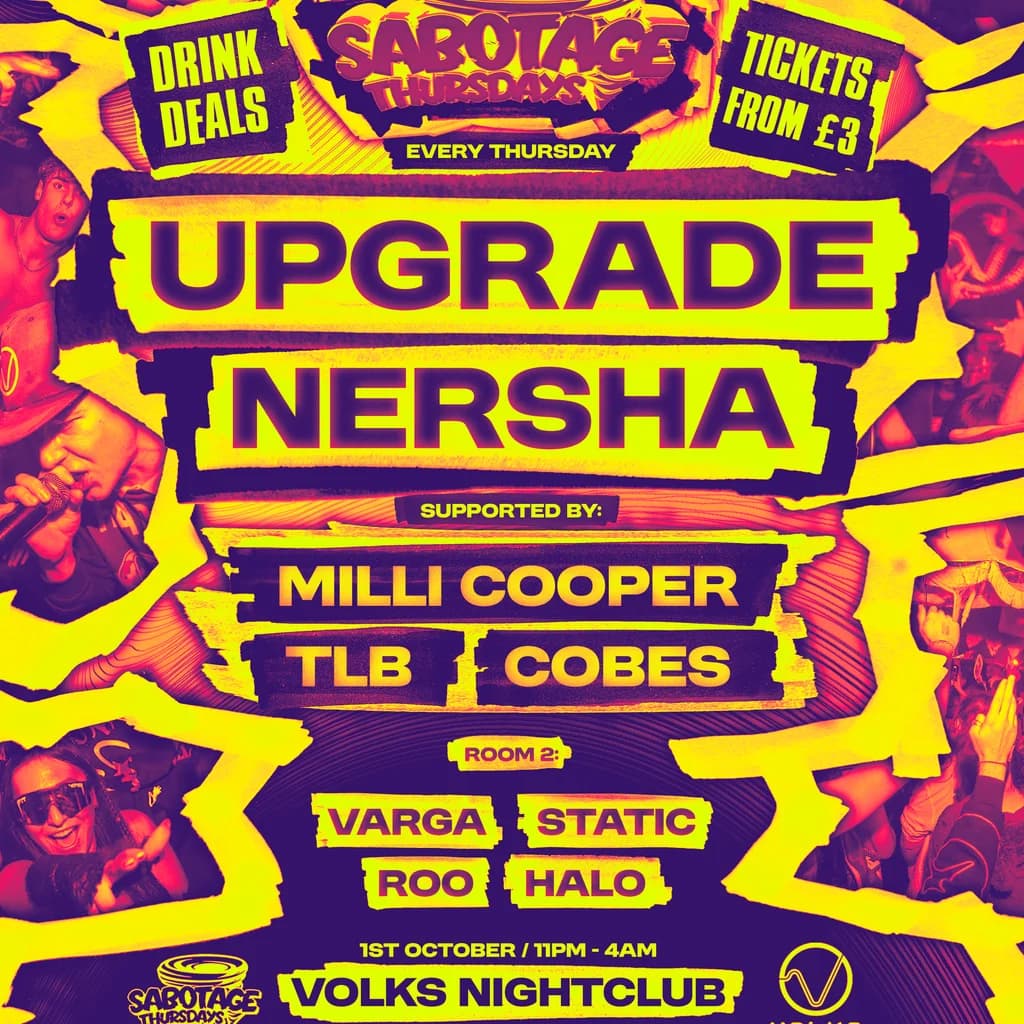 Sabotage Thursdays at Volks Club