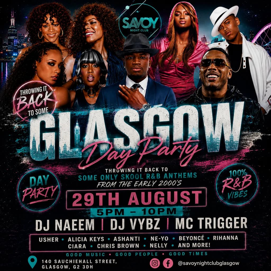 R&B & Hip-Hop throwback party at Savoy Nightlcub