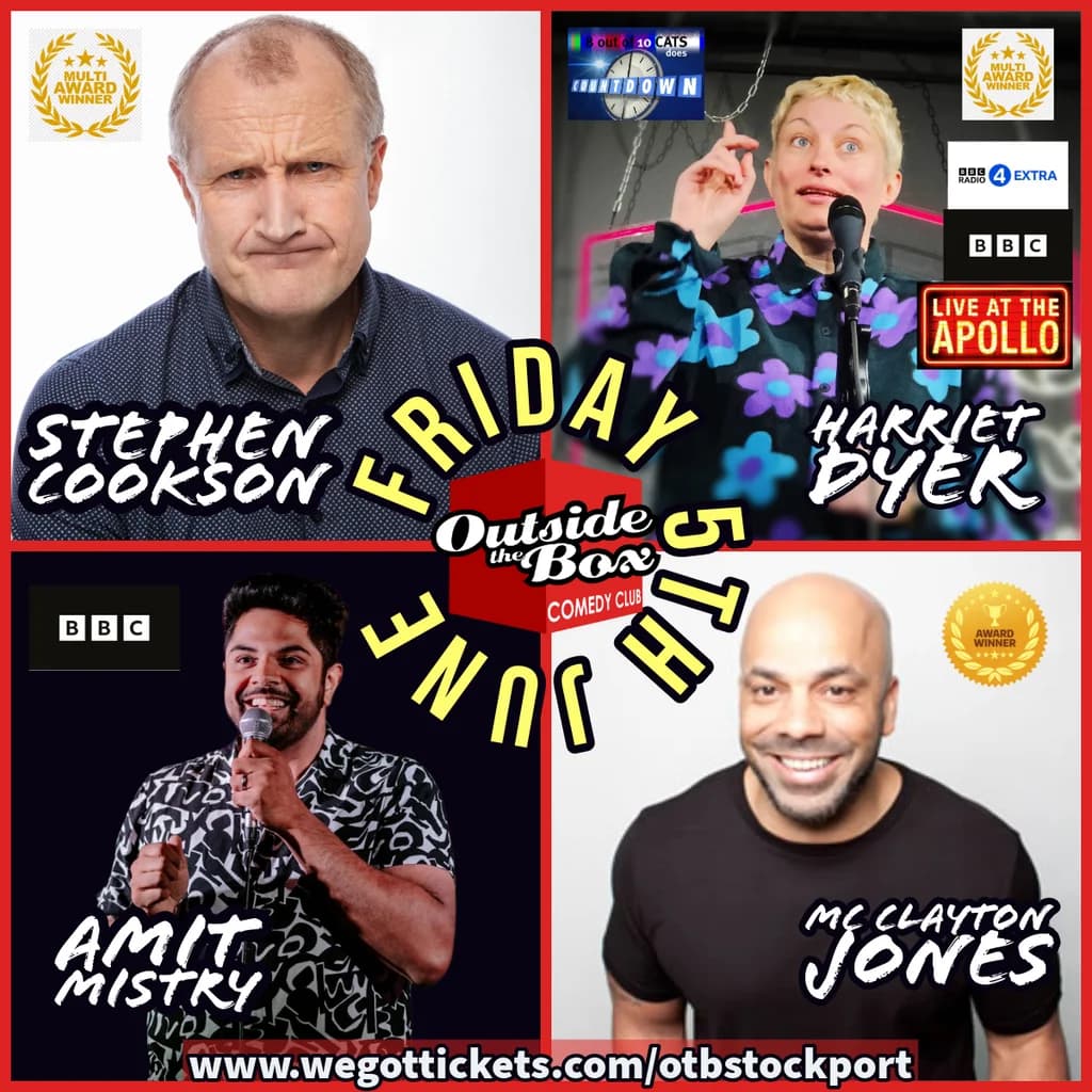 Live comedy - Friday 5th June at Stockport Garrick Theatre