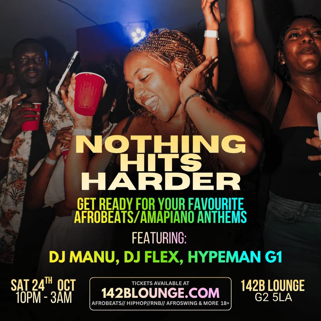 Nothing Hits Harder! at 142B Lounge Glasgow