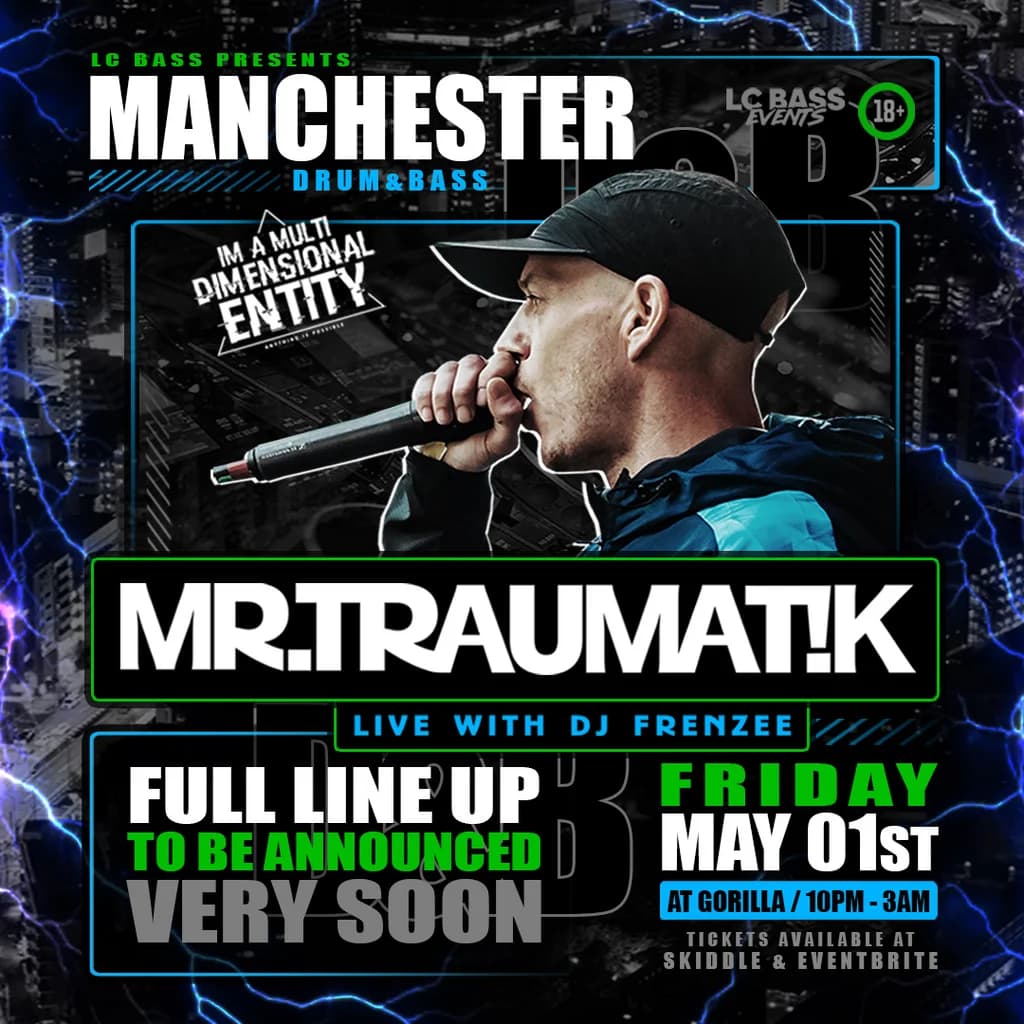 Mr Traumatik tour 2026 at Gorilla England