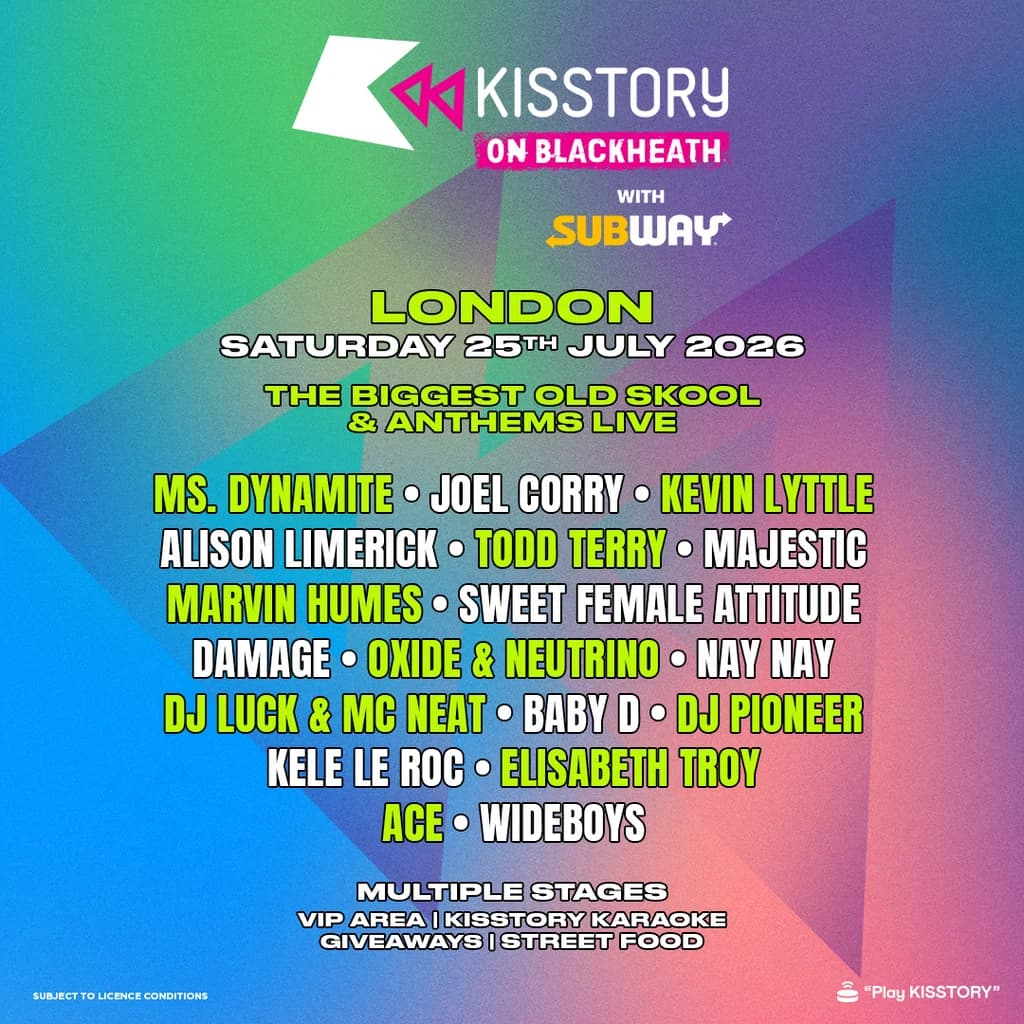 KISSTORY On Blackheath 2026 at Blackhealth Common