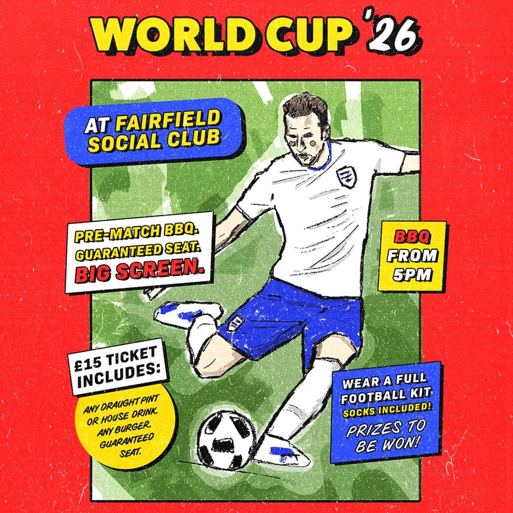 ENGLAND v CROATIA at FSC at Fairfield Social Club