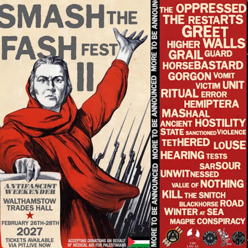 Smash The Fash Fest 2027 at Walthamstow Trades Hall