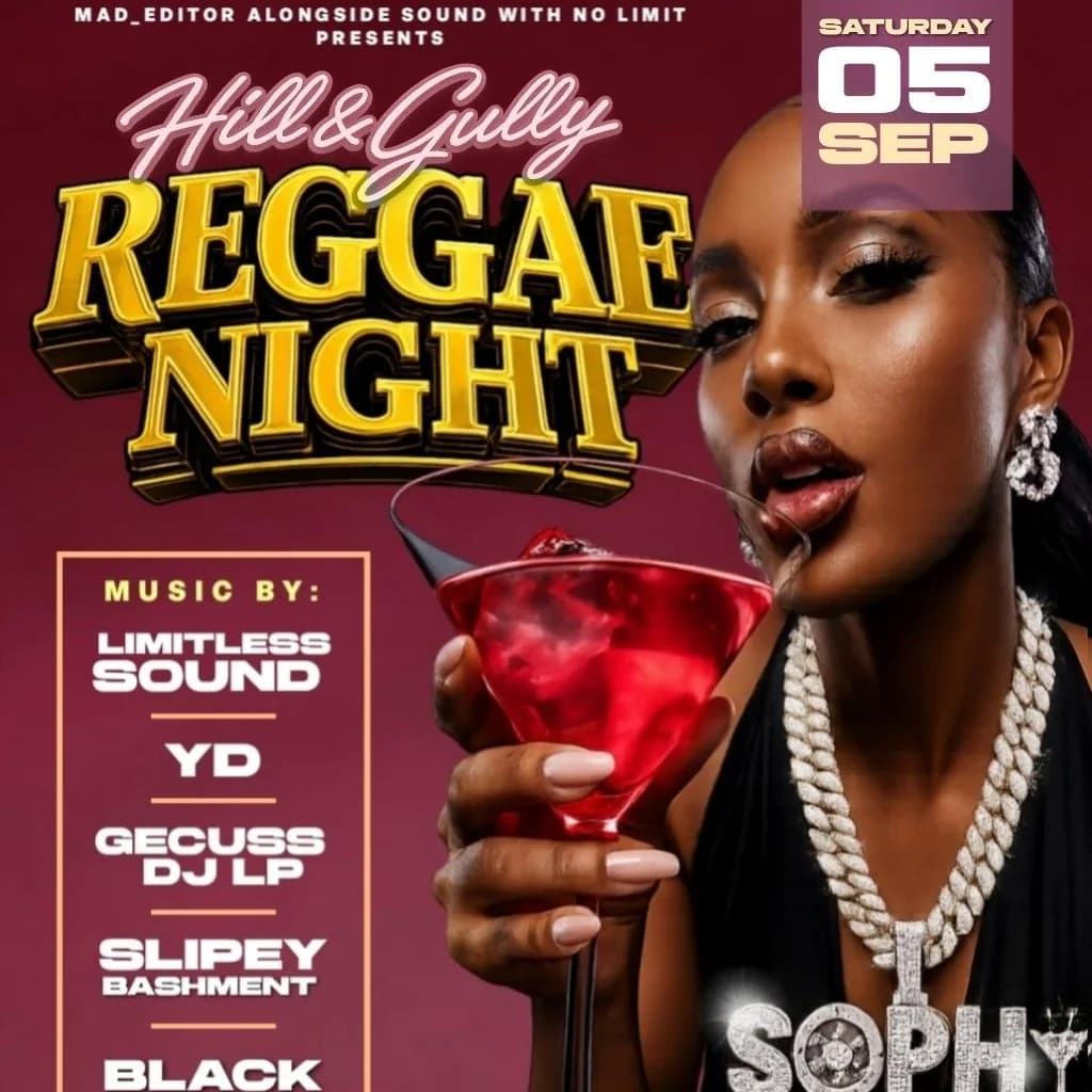 hill & Gully reggae night at Sophys Digbeth