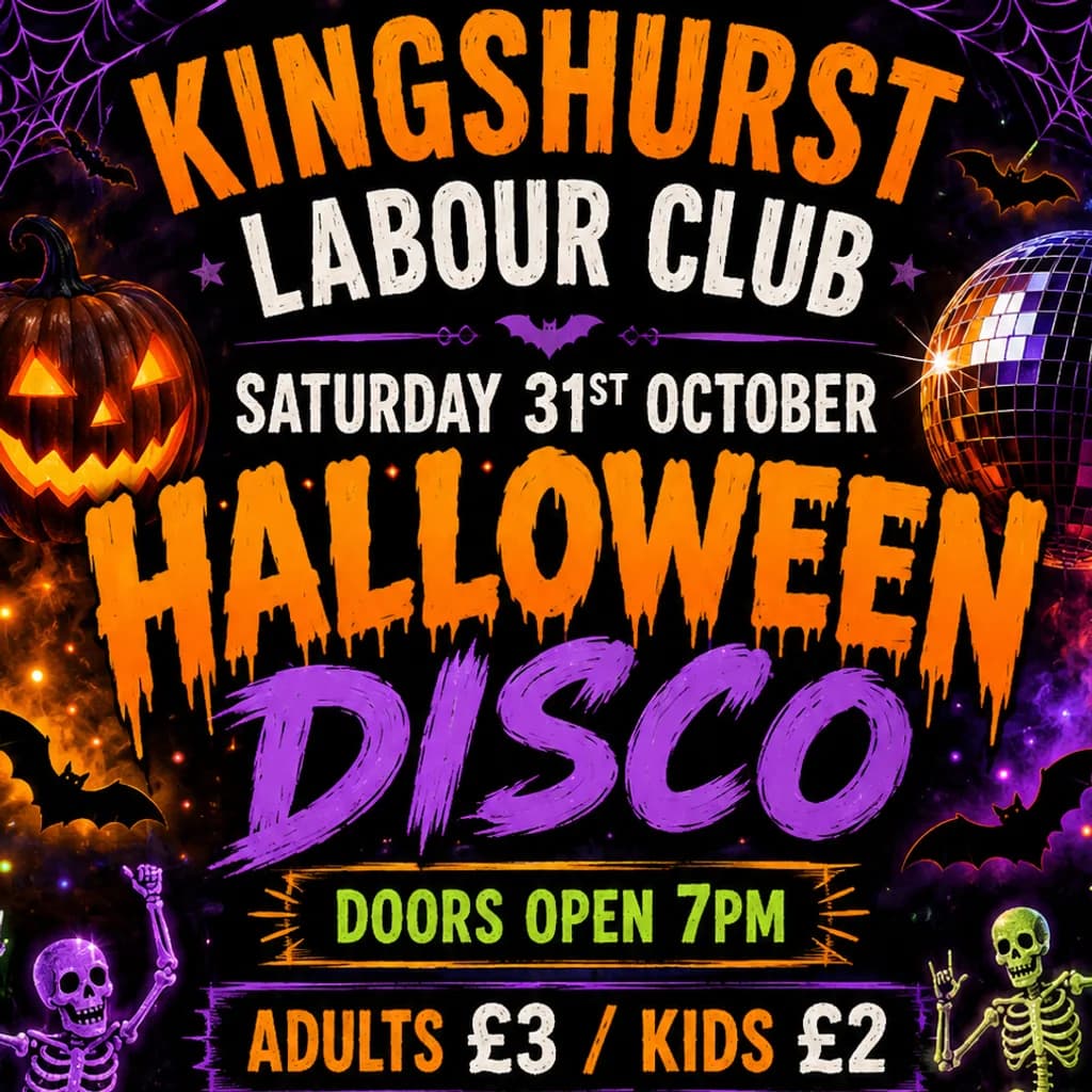 Halloween Disco at Kingshurst Labour Club 
