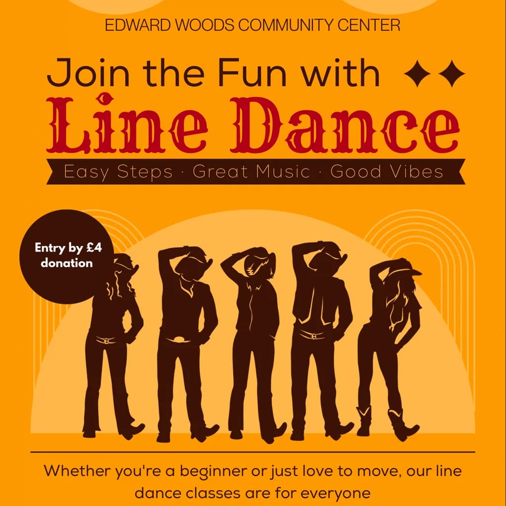 Line Dance Classes at Edward Woods Community Center