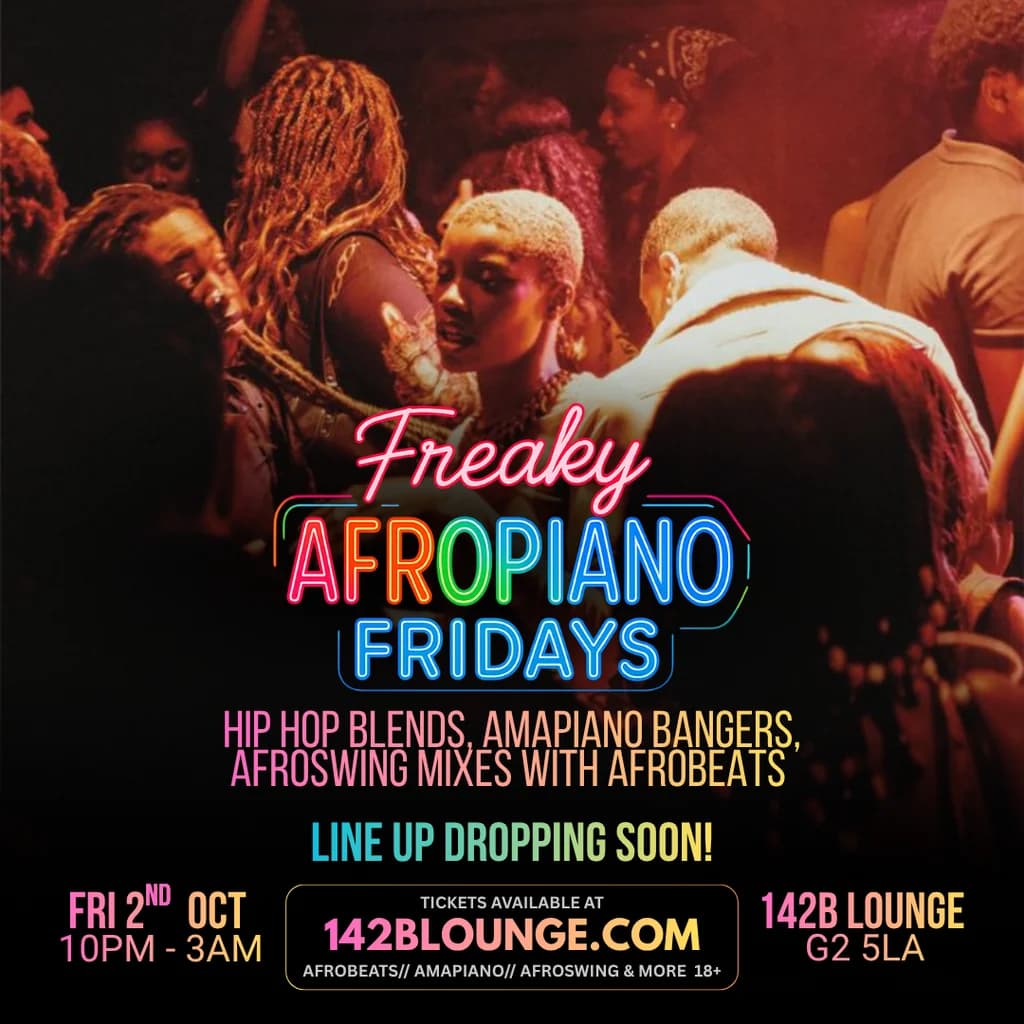 Freaky AfroPiano Fridays!!! at 142B Lounge Glasgow