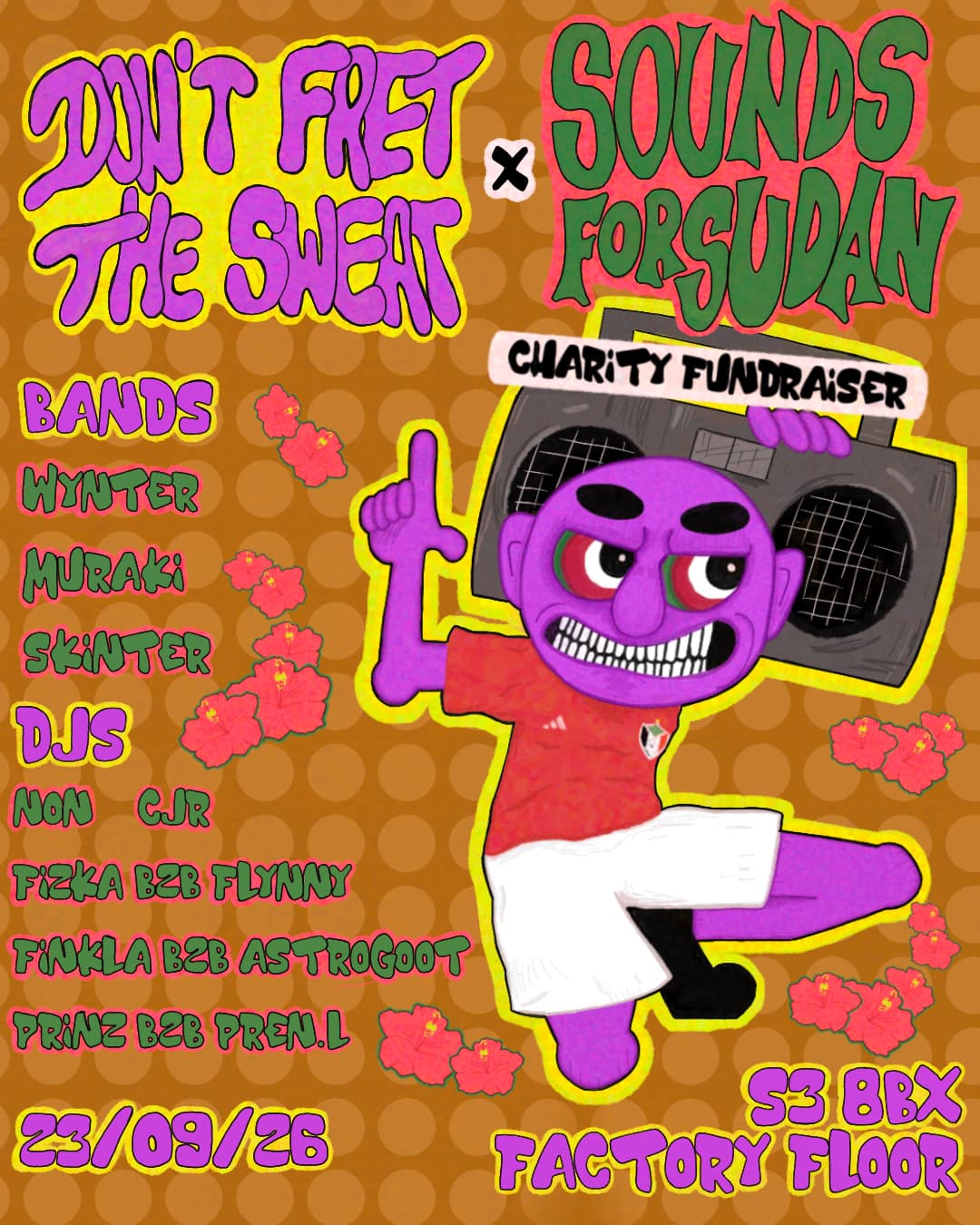 Sounds for Sudan X Don't Fret the Sweat at Factory Floor Sheffield